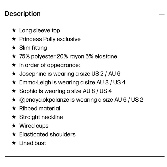 Princess Polly Becca Long Sleeve Crop Top Brown - Picture 7 of 7